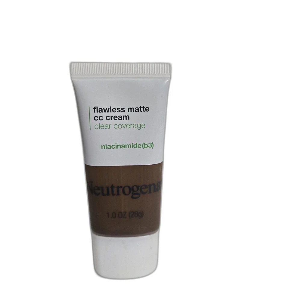 New Neutrogena Flawless Matte CC Cream Full Coverage Truffle 9.5 1 oz Makeup